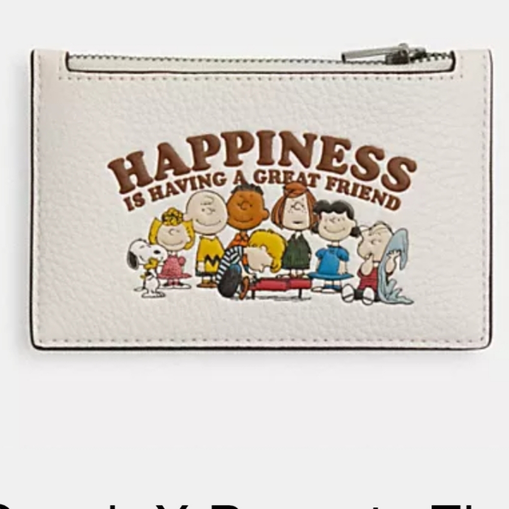 Coach X Peanuts Zip Card Case